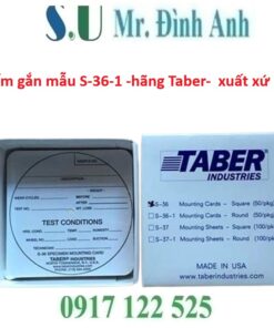 Tấm Gắn Mẫu S-36-1 Taber (USA) - Giải Pháp Đo Mài Mòn Vật Liệu