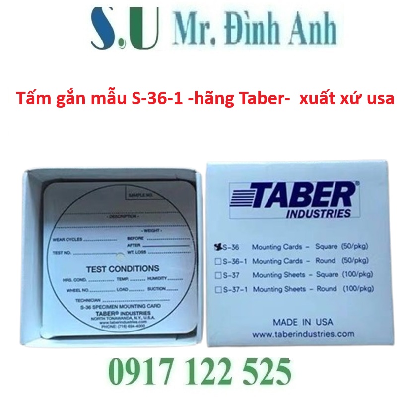 Tấm Gắn Mẫu S-36-1 Taber (USA)