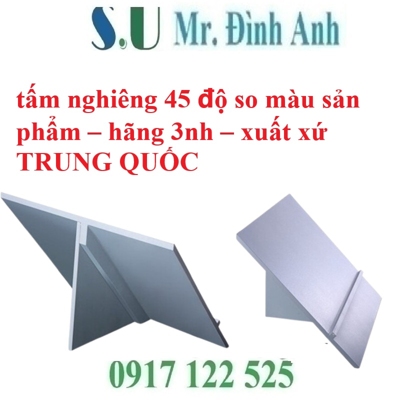 Tấm nghiêng 45° cho tủ so màu 3nh: công cụ nhỏ, hiệu quả lớn