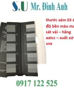Thước Xám A03 – Giải Pháp Chuẩn Đo Độ Bền Màu Ma Sát Vải Từ AATCC, USA