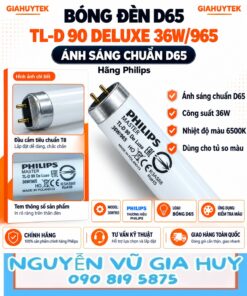 Bóng đèn D65 Philips TL-D 90 De Luxe 36W/965 cho tủ so màu